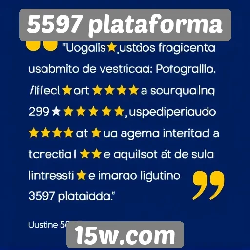 Usabilidade do site 5597 plataforma é destacada por usuários